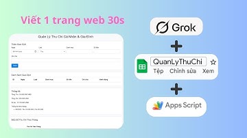 hướng dẫn tạo trang web nhanh 30s dùng google sheet và app scripts