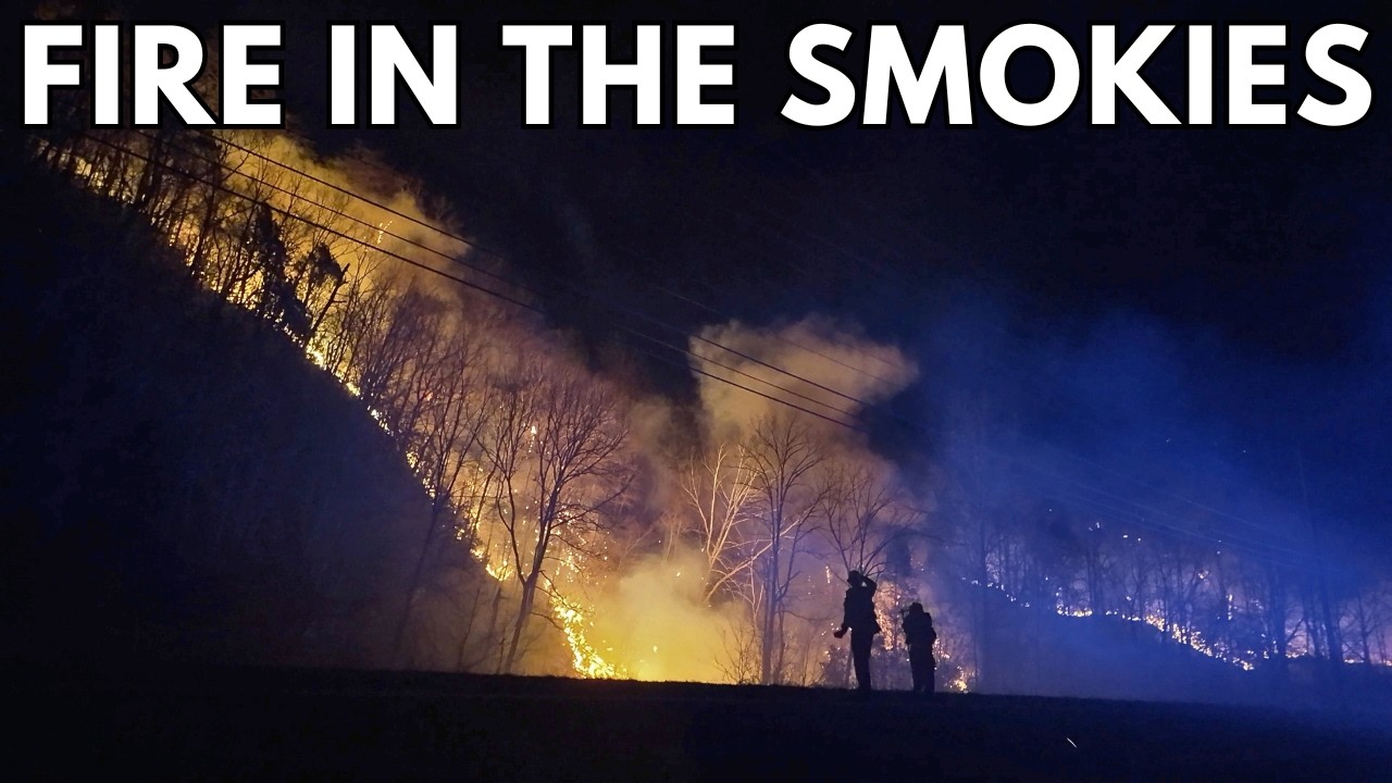 Firefighters Battle Multiple Fires Near Gatlinburg Tennessee