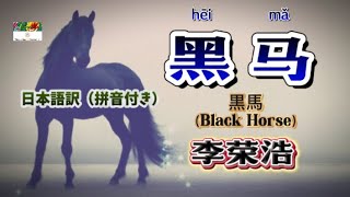 和訳 李荣浩の新曲【黑马】（黒馬）動態歌詞 #CPOP日本語訳 （拼音付き）#黑马#李荣浩