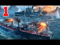 WORLD OF WARSHIPS BLITZ GUNSHIP ACTION WAR GAME GAMEPLAY 
