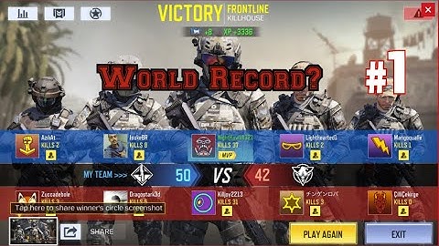 World Record For Most Kills In Cod Mobile?!?!