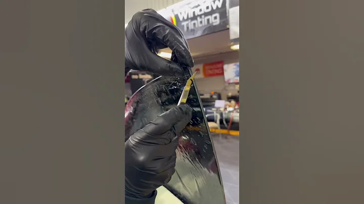 Window Tinting Tesla Model Y with our 20% Nano Ceramic IR+ #tutorial #windowtint #nanoceramic