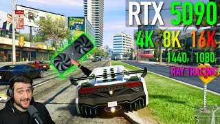 Destroying the RTX 5090 in GTA 5 Enhanced with Ray Tracing!!