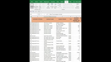 How to lock or Freeze Top Row and First column in EXCEL #shorts