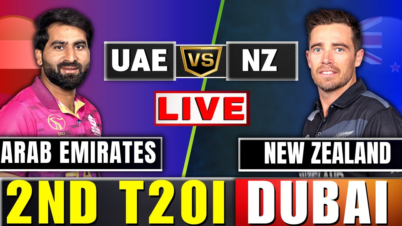 NZ vs UAE - 2nd T20 Live Score and Commentary Live Match Today UAE vs New Zealand #livestream