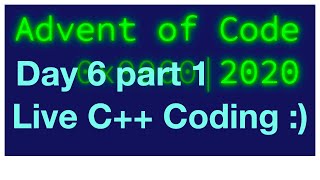 Advent of Code 2020 Day 6 part 1