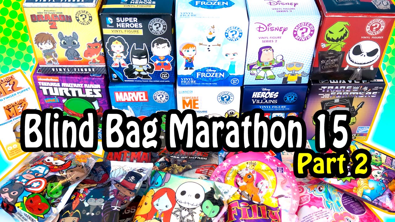 Surprise Blind Bag Marathon 15 - Part2 - Transformers, Disney, DC Comics, Marvel, Filly and MORE!