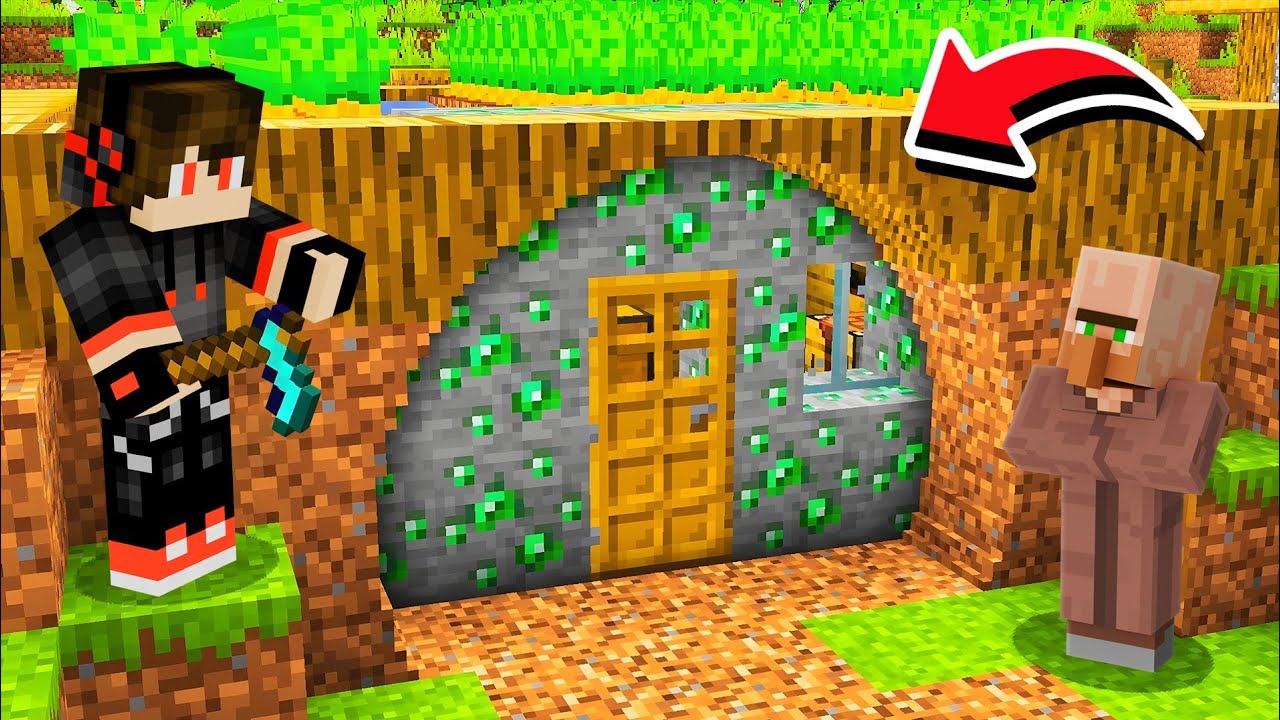 I Found Villager's Secret Hidden Base in Minecraft