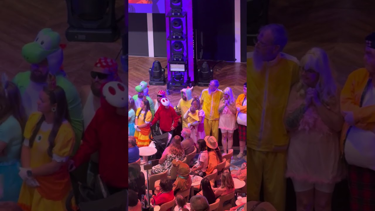 Halloween costume contest on Carnival’s celebration cruise ship