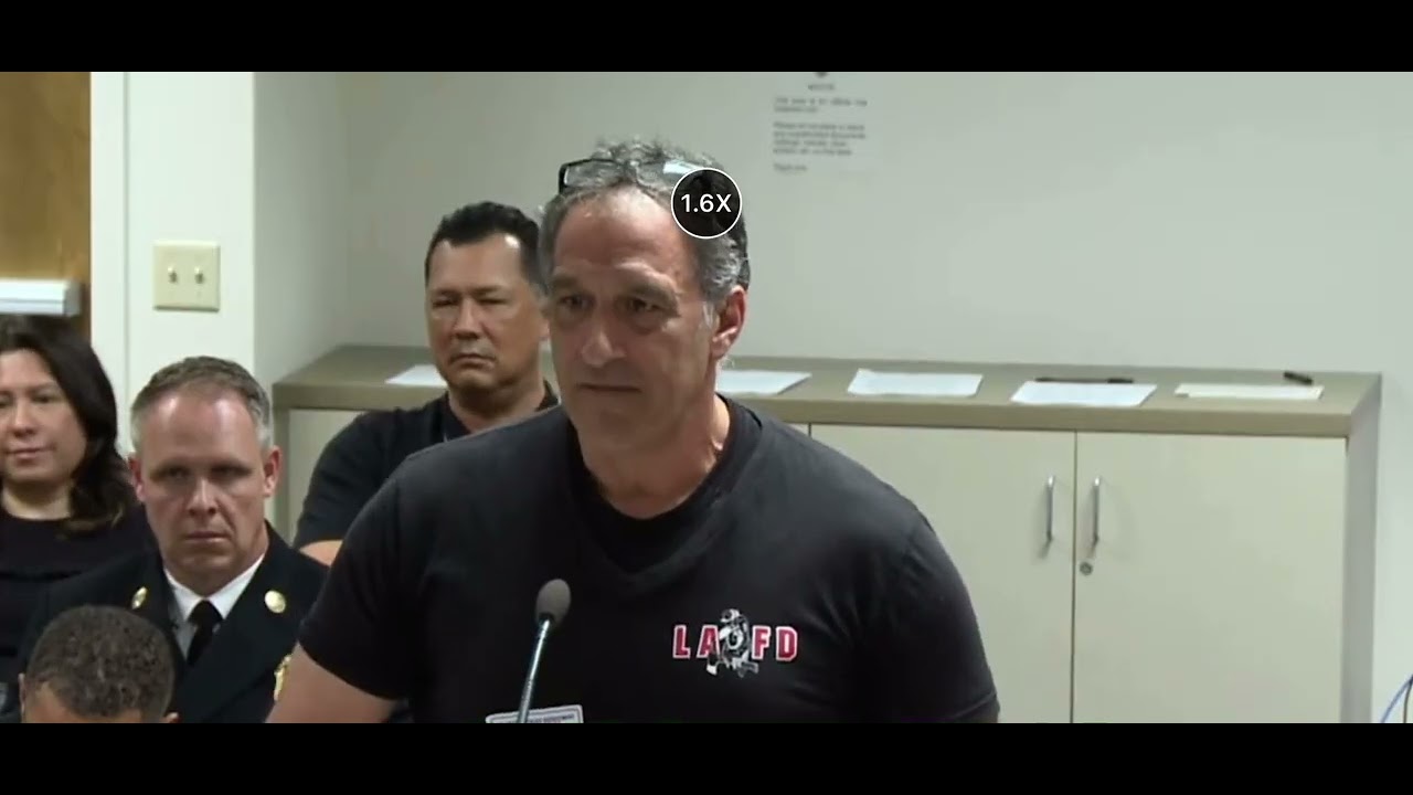 LA Fire Commission President calls Honorary Chief an “idiot” and tells him to “shut up” on 6-3-25.