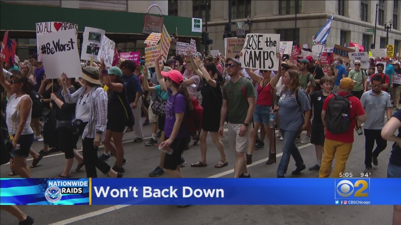 Thousands Gather For Immigration Policy Rally, Lightfoot To Address possible ICE Raids