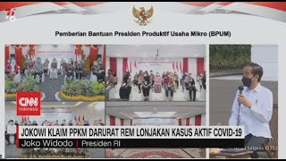 Jokowi Klaim PPKM Darurat Rem Lonjakan Kasus Aktif Covid 19