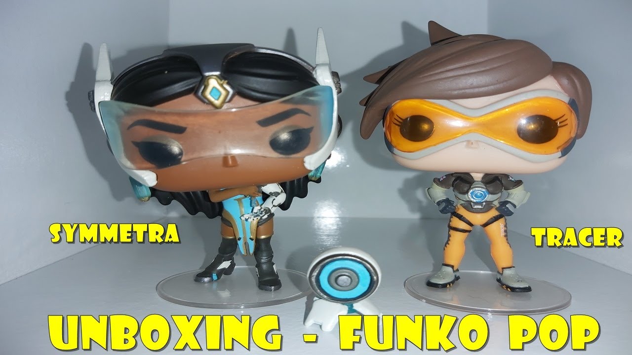 UNBOXING - FUNKO POP/OVERWATCH TRACER E SYMMETRA