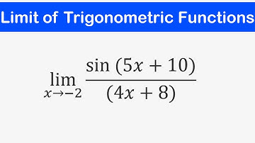 🔶20 - Limiet van trigonometrische functies (voorbeeld 1-6)