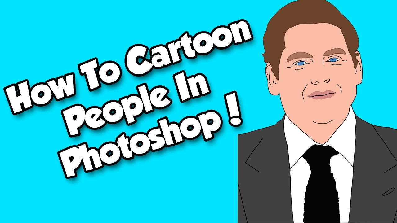 How To Cartoon Yourself On Photoshop! EASY!! - YouTube