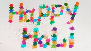 Happy holi drawing by soft pastel colour// screenshot 5