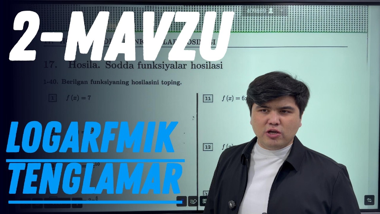 2-MAVZU | LOGARFM TENGLAMA | IDC-2QISM