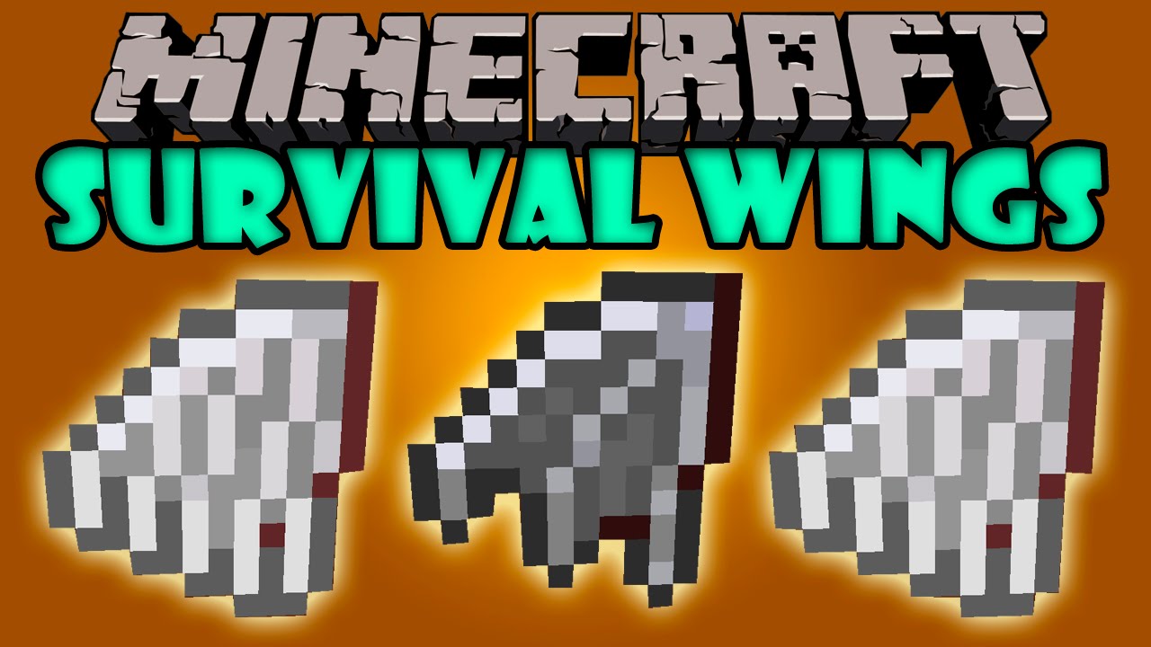 SURVIVAL WINGS MOD - Vuela en survival! - Minecraft mod 1 