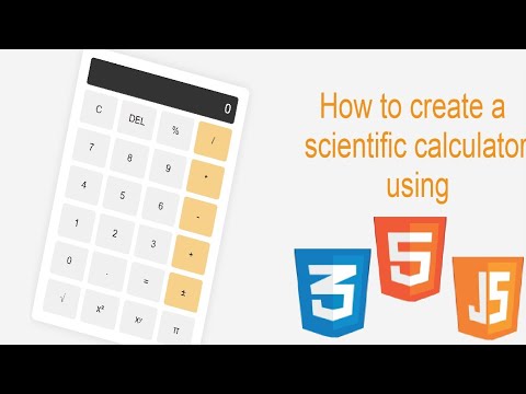 how to create a scientific calculator using HTML CSS and JavaScript ...