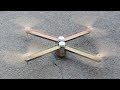 How to make a drone - rubber band drone - cardboard drone