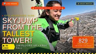 I Jumped Off The Tallest Tower In Usa - Las Vegas 829 Feet Strat Skyjump