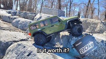 Testing the powerhd 80kg servo on the rocks