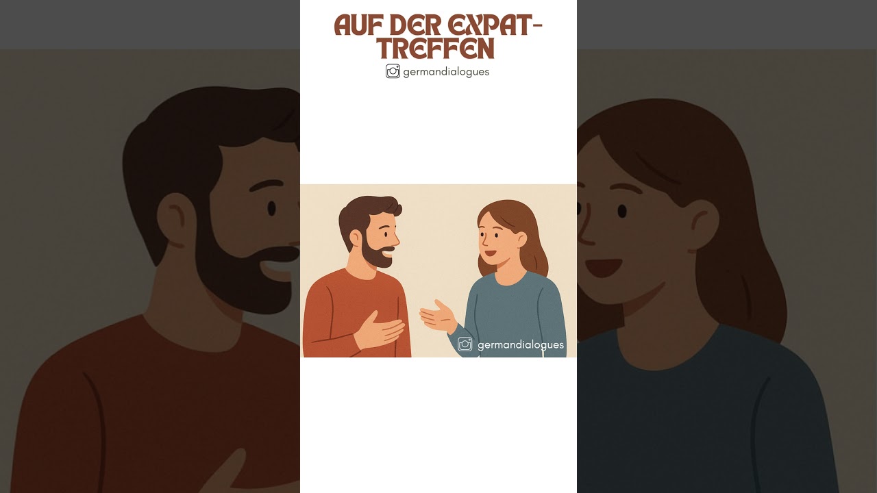 🇩🇪 German Dialogue | Auf dem Expat-Treffen 🌍☕ | Natural Listening Practice (Beginner-Friendly)