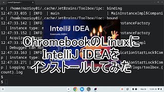ChromebookのLinuxにIntelliJ IDEAをインストールしてみた