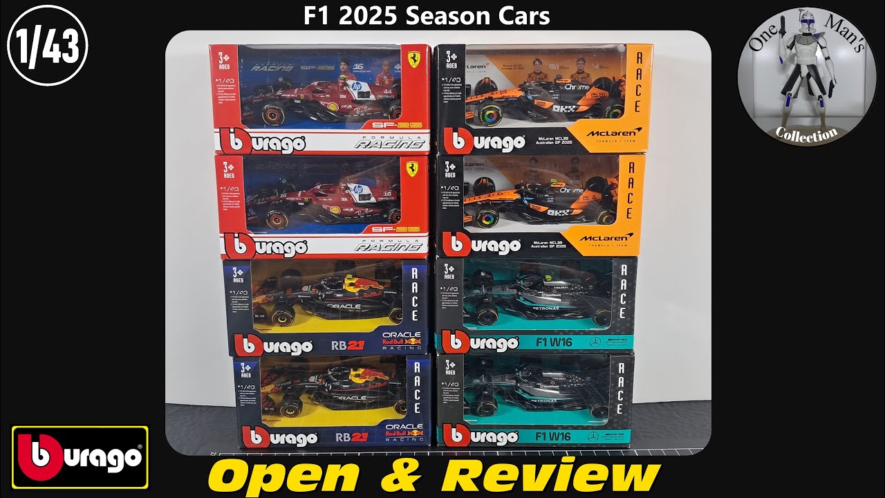 2025 Bburago Formula 1 - 1/43 Scale - Open & Review - YouTube