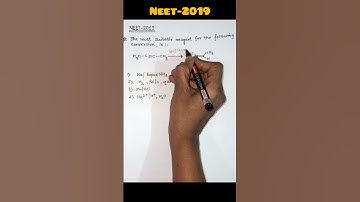 neet-2019-most suitable reagent is used in the following conversion||CHEM FOCUS POINT #chemistry