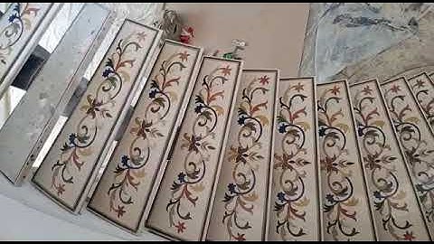 #inlay stairs case tread Design#