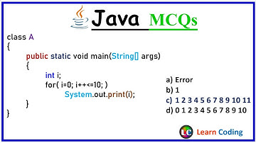 Part-3 Java MCQs | What will be the output of java program