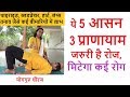 Do 5 asanas and 3 pranayam daily stay healthy yoga for all by guru dheeraj vashistha yoga ashram