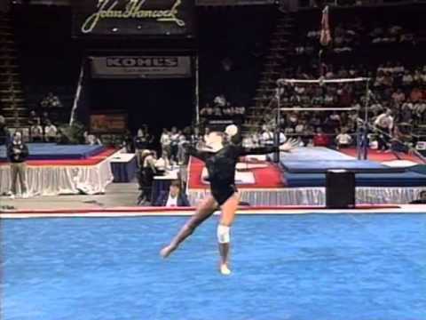 Dominique Moceanu Floor Exercise 1998 U S Gymnastics