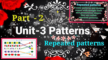 Unit -3 Patterns / Repeated patterns / 3rd Standard /Term 1 / Mathematics /With book exercise Part-2