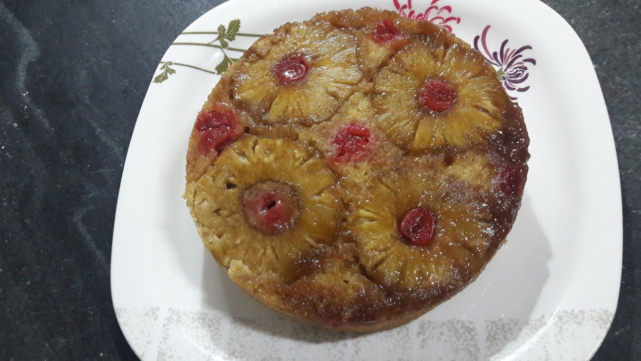 Pineapple Upside Down Cake with using wheat flour | Food Kitchen Lab