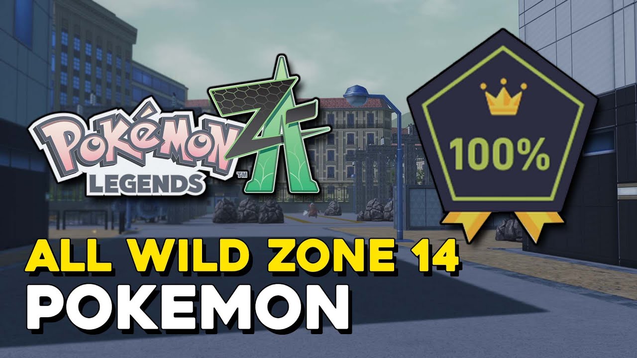 Pokemon Legends Z-A All Wild Zone 14 Pokemon - YouTube