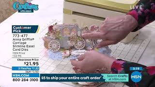 Anna Griffin Carriage Slimline Easel Card Dies