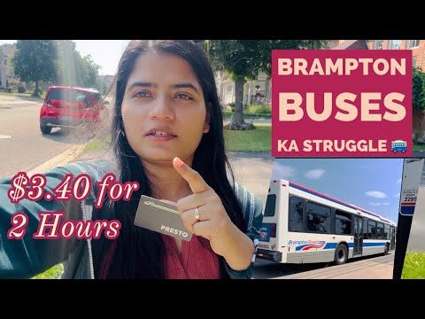 1 Hour in Bus v/s 7 minutes in Car 🚌 🫢| Brampton Transit in Canada 🇨🇦 #internationalstudents