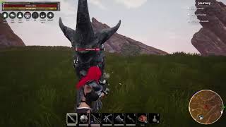 Rhino Cruising On Isle Of Siptah - LVL 60 & Horse Saddles - Conan Exiles Gameplay (No Commentary)