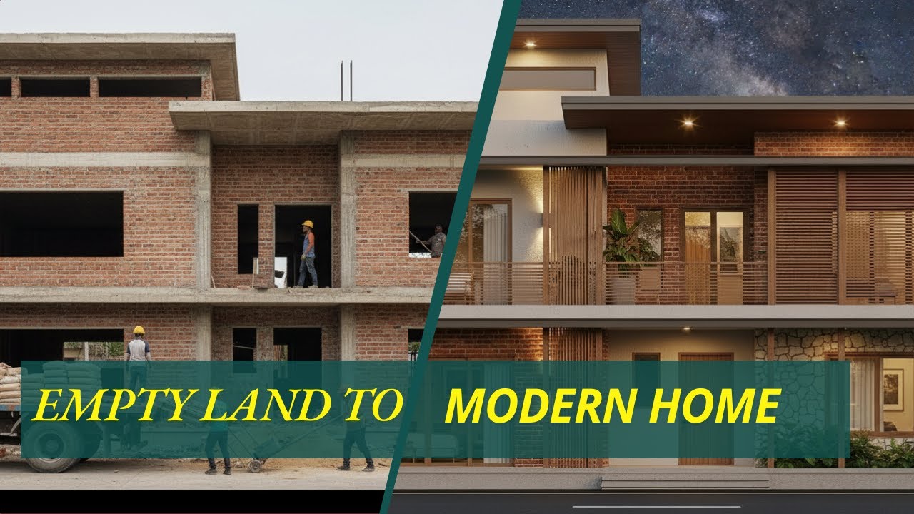 Empty Site to Modern House | Full Exterior Build Timelapse PART |