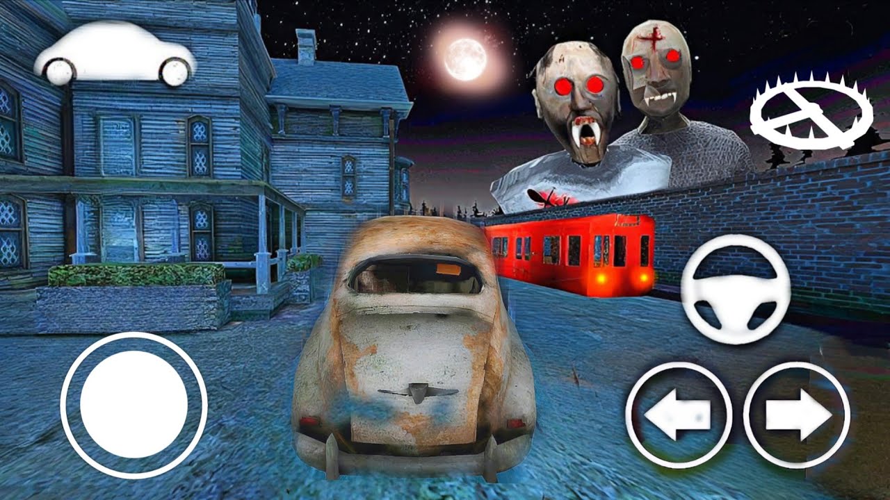 Playing As Car Granny in Granny 3 Car Escape Granny 3 Mode Menu  !!