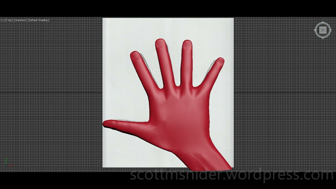 Flame: 3DS MAX Practice Polygon Hand Model Video #30 (01-23-2026)