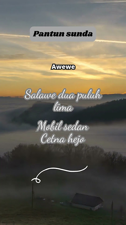 Pantun sunda nyindir #shorts