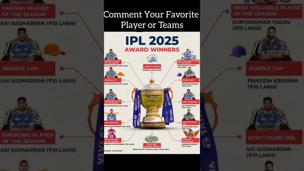 Ipl 2025 All Award Winners 