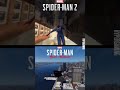 Fall Physics: Spider-Man 2 Vs Spider-Man Miles Morales #shorts #spiderman #ps5