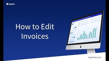 How to Edit Invoices | LegalTrek