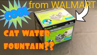 Automatic Water Fountain 50oz. by Premier Pet clean filter water from Walmart