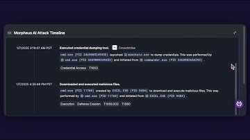 Morpheus AI: Chronological Attack Timeline and Link Analysis