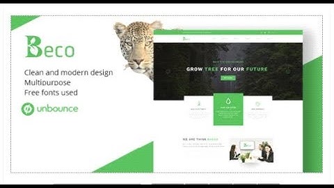 Beco - Unbounce Lead Generating Landing Pages | Themeforest Templates